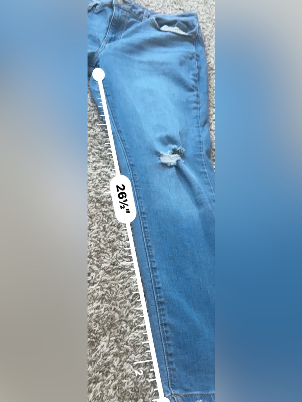 Women's Sonoma Skinny Jeans Size 14 14R Medium Wash - Picture 6 of 6